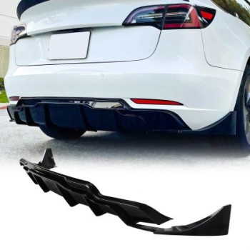 Diffuser προφυλακτήρα Tesla Model 3 (2017-2022) - μαύρο γυαλιστερό Diffuser προφυλακτήρα Tesla Model 3 (2017-2022) - μαύρο γυαλιστερό
