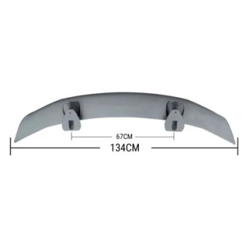 Αεροτομή οροφής universal 134cm και μήκος εγκατάστασης 67cm - μαύρη γυαλιστερή