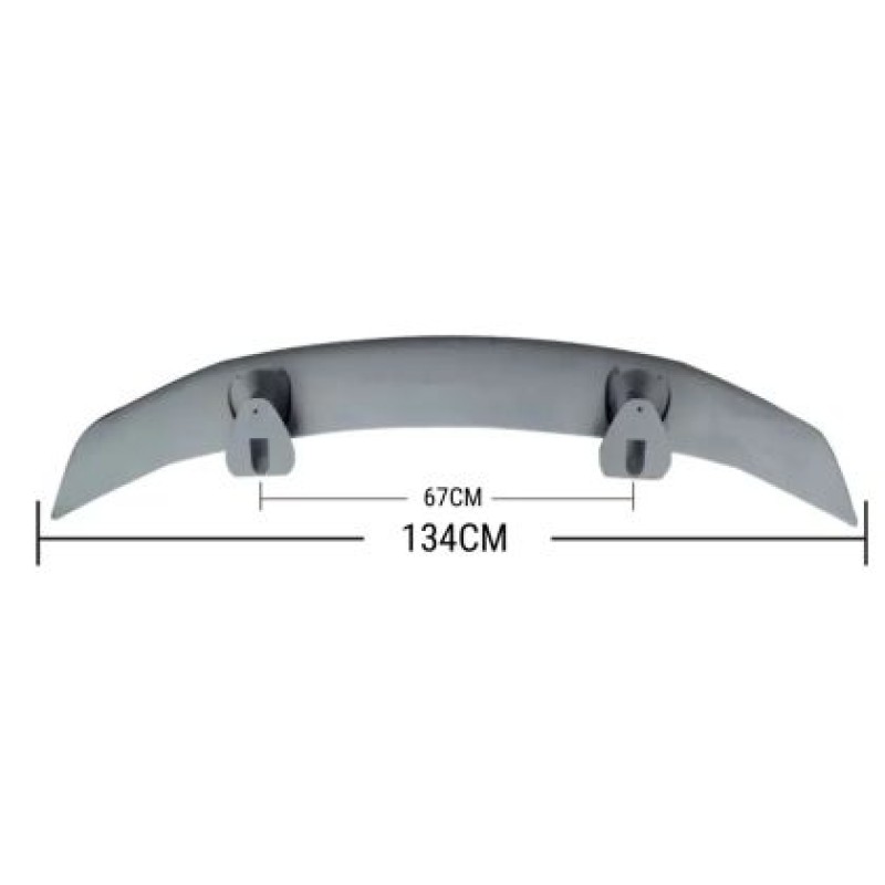 Αεροτομή οροφής universal 134cm και μήκος εγκατάστασης 67cm - μαύρη γυαλιστερή