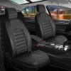 3D Δερμάτινα καλύμματα καθισμάτων Streetech Palermo - μαύρο χρώμα
