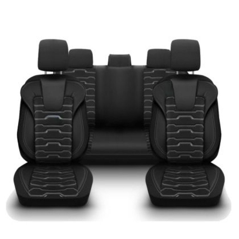3D Δερμάτινα καλύμματα καθισμάτων Streetech Sport SP11 - μαύρο χρώμα