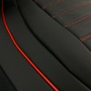 3D Δερμάτινα καλύμματα καθισμάτων Streetech Palermo - μαύρο χρώμα με κόκκινες ραφές