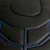 3D Δερμάτινα καλύμματα καθισμάτων Streetech Classy - μαύρο χρώμα με μπλε λεπτομέρειες