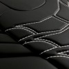 3D Δερμάτινα καλύμματα καθισμάτων Streetech Classy - μαύρο χρώμα με λευκές λεπτομέρειες