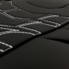 3D Δερμάτινα καλύμματα καθισμάτων Streetech Classy - μαύρο χρώμα με λευκές λεπτομέρειες