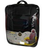 3D Δερμάτινα καλύμματα καθισμάτων Streetech Carbon - μαύρο χρώμα με κόκκινες ραφές