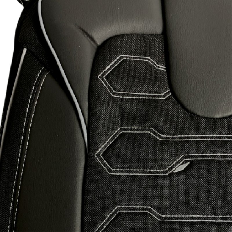 3D Δερμάτινα καλύμματα καθισμάτων Streetech Sport SP11 - μαύρο χρώμα