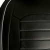 3D Δερμάτινα καλύμματα καθισμάτων Streetech Palermo - μαύρο χρώμα με γκρι ραφές