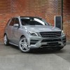 Φανάρια εμπρός Mercedes ML W166 (2011-2016) led , μαύρα , με λάμπες (Η9) - σετ 2τμχ.