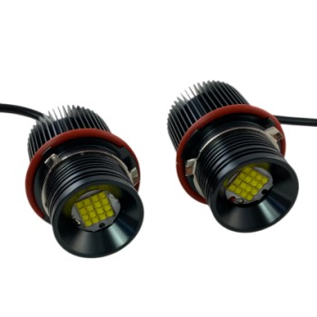 Angel eyes BMW E39 / E60 / E53 X5 / E65 / E87 / E63 160W led - λευκό χρώμα, 7000 lumen - 2τμχ.