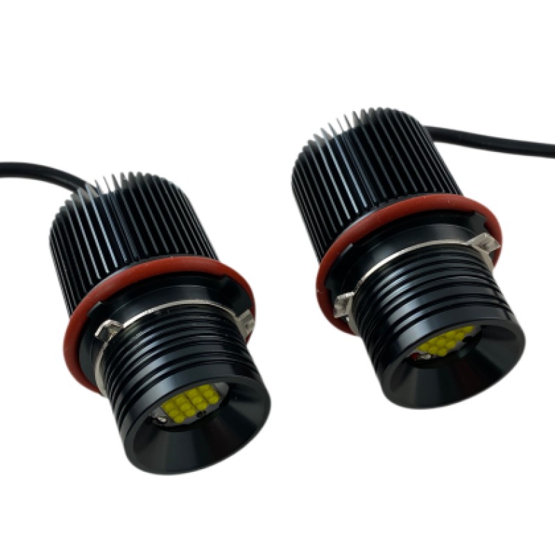 Angel eyes BMW E39 / E60 / E53 X5 / E65 / E87 / E63 160W led - λευκό χρώμα, 7000 lumen - 2τμχ.