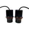Angel eyes BMW E39 / E60 / E53 X5 / E65 / E87 / E63 160W led - λευκό χρώμα, 7000 lumen - 2τμχ.