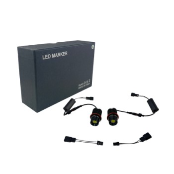 Angel eyes BMW E39 / E60 / E53 X5 / E65 / E87 / E63 160W led - λευκό χρώμα, 7000 lumen - 2τμχ.