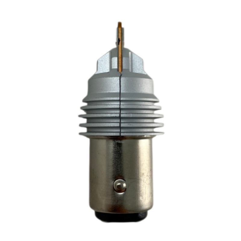 Led λάμπα τύπου BA15S με 2 εξαπύρηνα SMD led και CSP chipset - λευκή διπλή - 1τμχ.