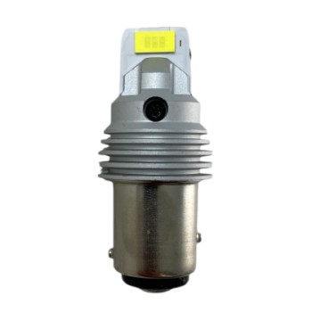 Led λάμπα τύπου BA15S με 2 εξαπύρηνα SMD led και CSP chipset - λευκή διπλή - 1τμχ.