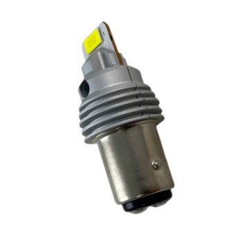 Led λάμπα τύπου BA15S με 2 εξαπύρηνα SMD led και CSP chipset - λευκή διπλή - 1τμχ.