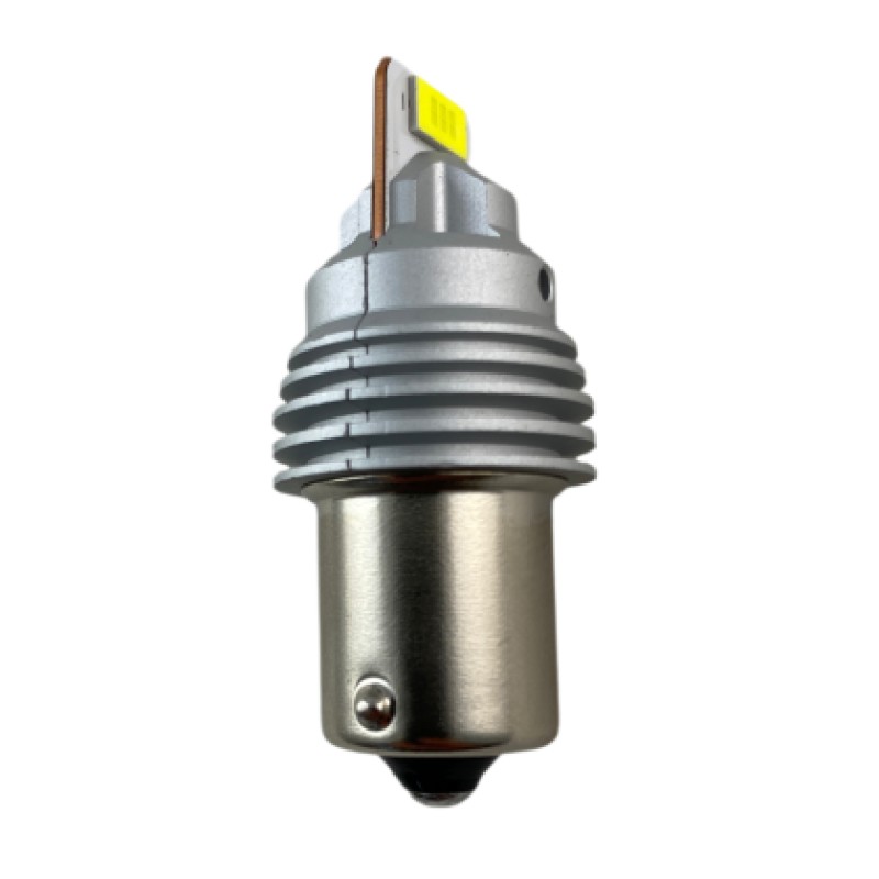 Led λάμπα τύπου BA15S με 2 εξαπύρηνα SMD led και CSP chipset - λευκή - 1τμχ.