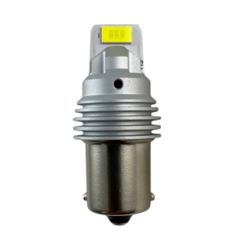 Led λάμπα τύπου BA15S με 2 εξαπύρηνα SMD led και CSP chipset - λευκή - 1τμχ.