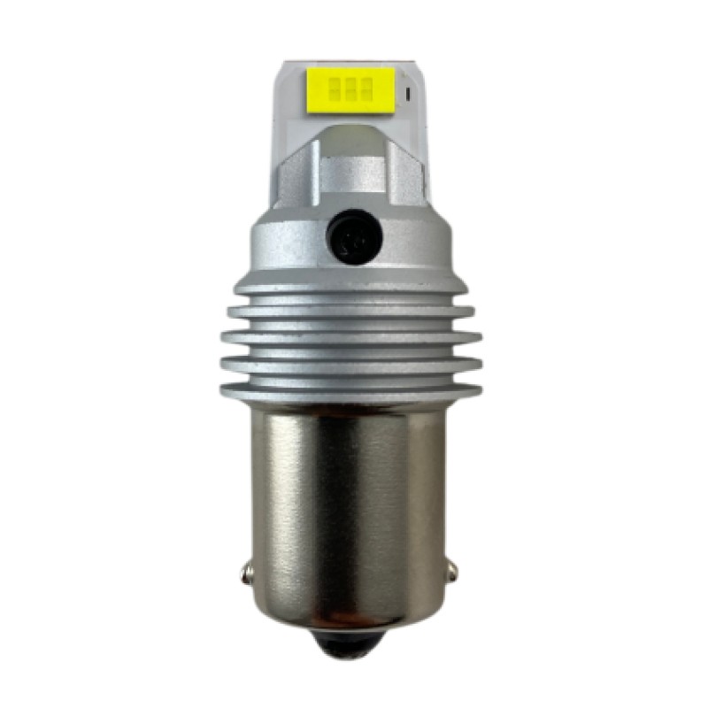 Led λάμπα τύπου BA15S με 2 εξαπύρηνα SMD led και CSP chipset - λευκή - 1τμχ.