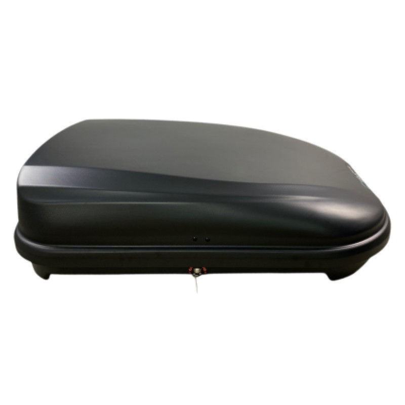 Μπαγκαζιέρα οροφής Junior FL 125x90x34cm με μονόπλευρο άνοιγμα και κλειδί, 320 λίτρα - μαύρη