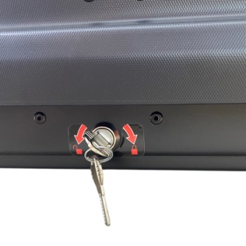 Μπαγκαζιέρα οροφής Junior FL 125x90x34cm με μονόπλευρο άνοιγμα και κλειδί, 320 λίτρα - μαύρη Μπαγκαζιέρα οροφής Junior FL 125x90x34cm με μονόπλευρο άνοιγμα και κλειδί, 320 λίτρα - μαύρη