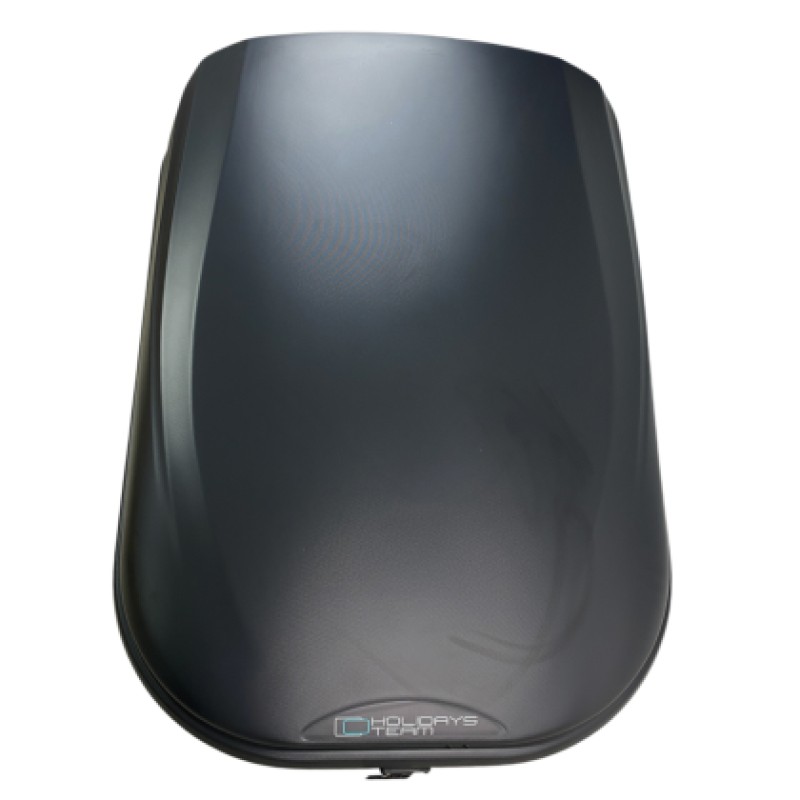 Μπαγκαζιέρα οροφής Junior FL 125x90x34cm με μονόπλευρο άνοιγμα και κλειδί, 320 λίτρα - μαύρη