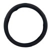 Δερμάτινο κάλυμμα τιμονιού 38 cm - Black -  carbon με κόκκινες ραφές - 1 τμχ.