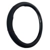 Δερμάτινο κάλυμμα τιμονιού 38 cm - Black -  carbon με κόκκινες ραφές - 1 τμχ.