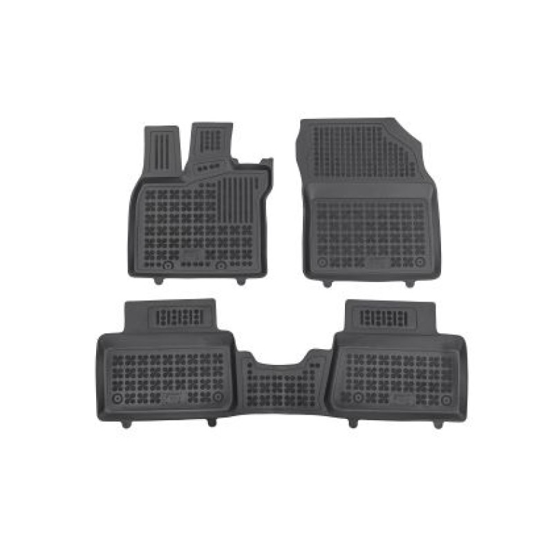 Λαστιχένια πατάκια Lexus LBX (2023+) Hybrid, 4x2 (FWD) and 4x4 (AWD) τύπου σκαφάκι - 3τμχ., Rezaw Plast