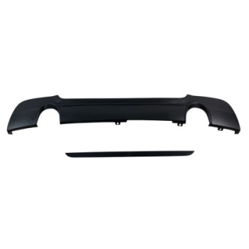 Diffuser προφυλακτήρα BMW E92 - M pack design διπλό για διπλή εξάτμιση