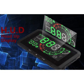 HUD Display 4" - συσκευή  προβολής ενδείξεων για μπροστινό παρμπρίζ