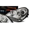 Φανάρια εμπρός led για Porsche Cayenne (2003-2007) - chrome , με λάμπες (Η1) - σετ 2τμχ.