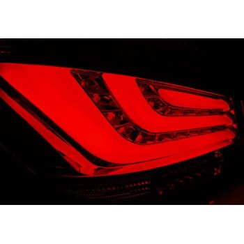 Πίσω φανάρια led lightbar design για BMW E60 (2003-2007) - φιμέ φλας - σετ 2τμχ.