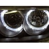 Φανάρια εμπρός angel eyes για Audi A4 (1995-1998) - chrome , χωρίς λάμπες (Η7) - σετ 2τμχ.