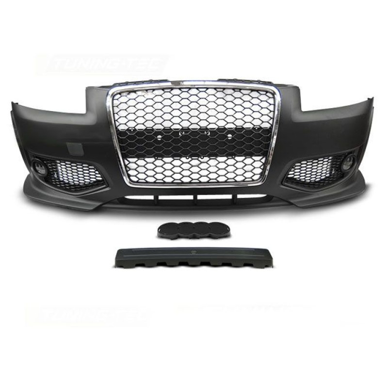 Προφυλακτήρας εμπρός για Audi A3 8P (2005-2008) - RS design με πλαίσιο χρωμίου