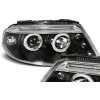 Φανάρια εμπρός angel eyes για Vw Passat B5.5 (2001-2005) - black , χωρίς λάμπες (Η7) - σετ 2τμχ.