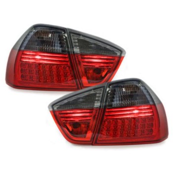 Πίσω φανάρια led για BMW E90 sedan (2005-2008) - φιμέ φλας - σετ 2τμχ.