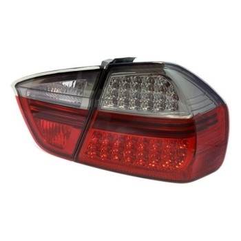 Πίσω φανάρια led για BMW E90 sedan (2005-2008) - φιμέ - σετ 2τμχ.