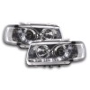 Φανάρια εμπρός led για Vw Polo 6N (1994-1999) - chrome , με λάμπες (Η1) - σετ 2τμχ.