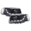 Φανάρια εμπρός led για Vw Polo 6N (1994-1999) - μαύρα , με λάμπες (Η1) - σετ 2τμχ.