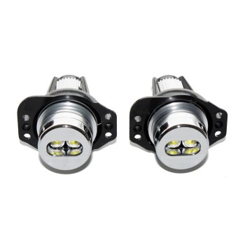 10W Led για γνήσια angel eyes για BMW E90 / E91 - λευκό χρώμα - 2τμχ.