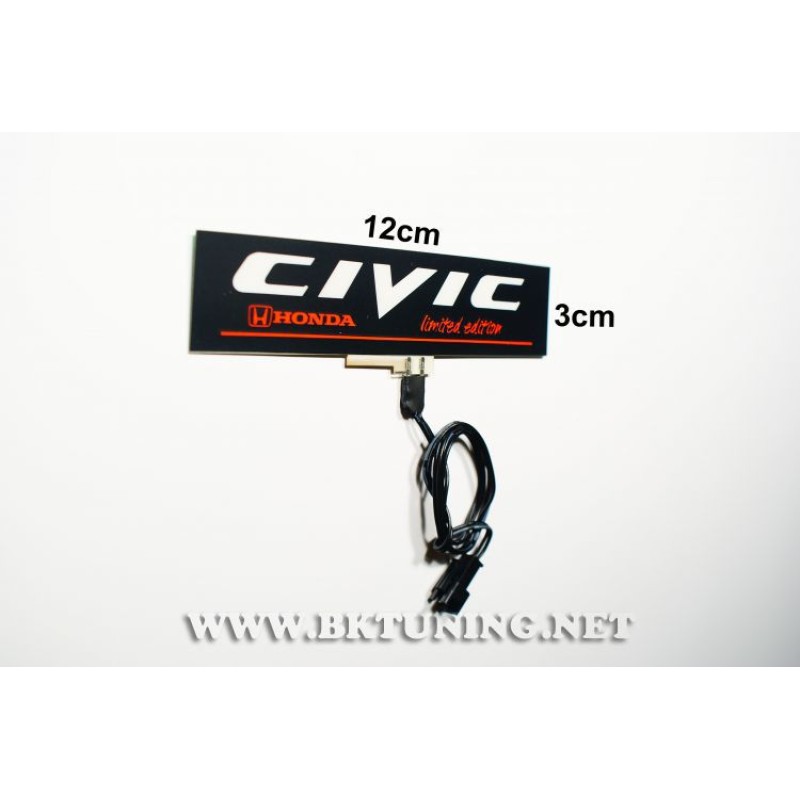 Φωτιζόμενο σήμα Civic 12x3 cm