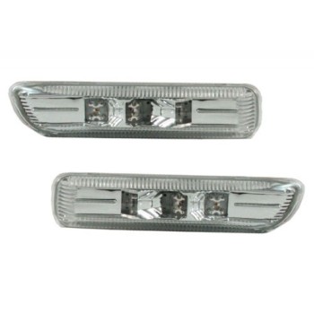 Led φλας BMW E46  (1998-2001) / E46 Compact - χρωμίου - σετ 2τμχ.