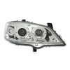 Φανάρια εμπρός angel eyes για Opel Astra G (1998-2004) - chrome , με λάμπες (Η1) - σετ 2τμχ.