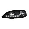 Φανάρια εμπρός led με DRL για Opel Astra G (1998-2004) - black , με λάμπες (Η1) - σετ 2τμχ.