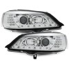 Φανάρια εμπρός led για Opel Astra G (1998-2004) - chrome , με λάμπες (Η1) - σετ 2τμχ.