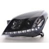 Φανάρια εμπρός led για Opel Astra H (2004-2009) - black , με λάμπες (Η1) - σετ 2τμχ.