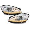 Φανάρια εμπρός led για Mercedes W221 S-Class (2005-2008) , με λάμπες (Η1) - σετ 2τμχ.