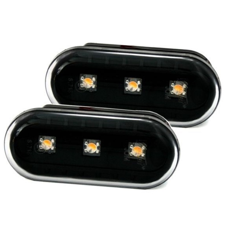 Led φλας φτερού για Vw / Ford / Seat - μαύρα - σετ 2τμχ.