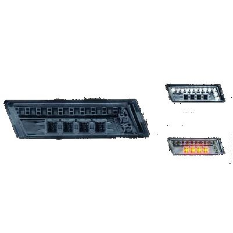 Led φλας με φώτα ημέρας BMW E36 (1991-1999) - φιμέ - σετ 2τμχ.